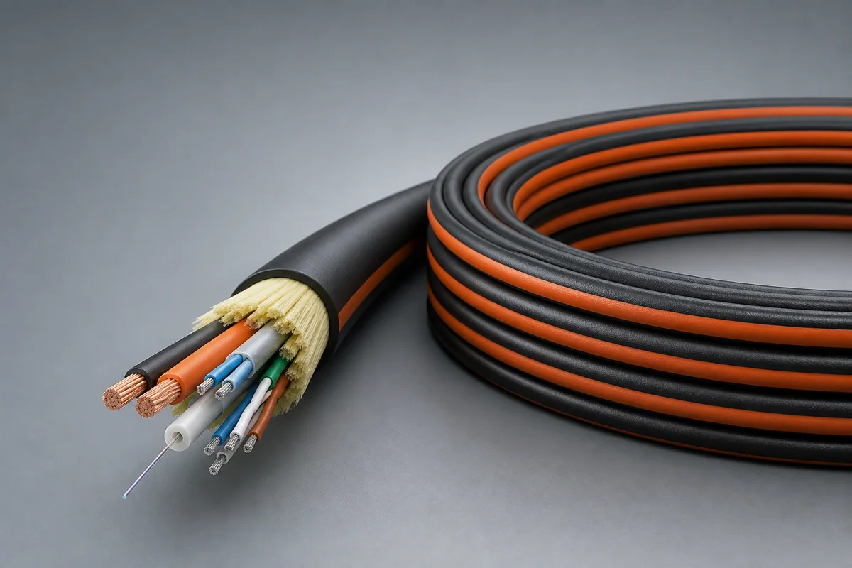 Tethered Drone Hybrid Cables